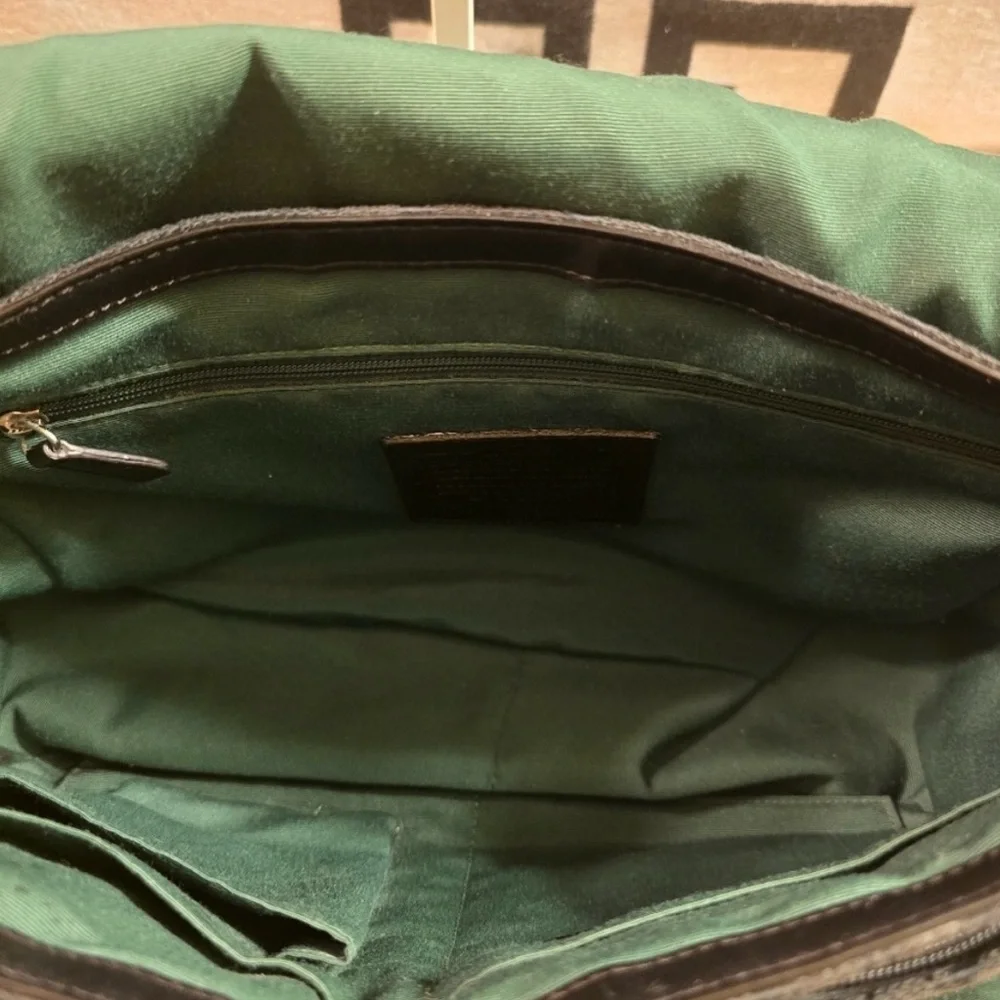 Coach Signature Black Messenger Bag - EUC